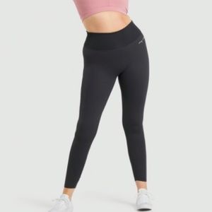 Whitney Simmons x Gymshark V2 Ribbed High Waisted Leggings Black